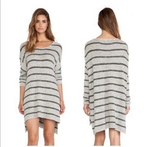 Free People Striped Slouchy Tunic Sweater